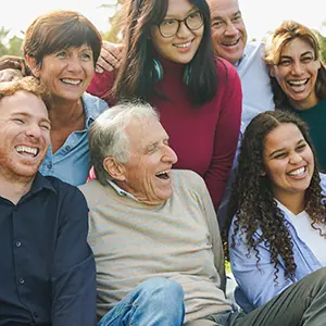 Older patient with family group